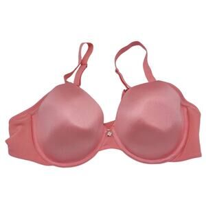 Breezies Underwire T-Shirt Bra Pink Smooth‎ Radiance Full Coverage Size 40B